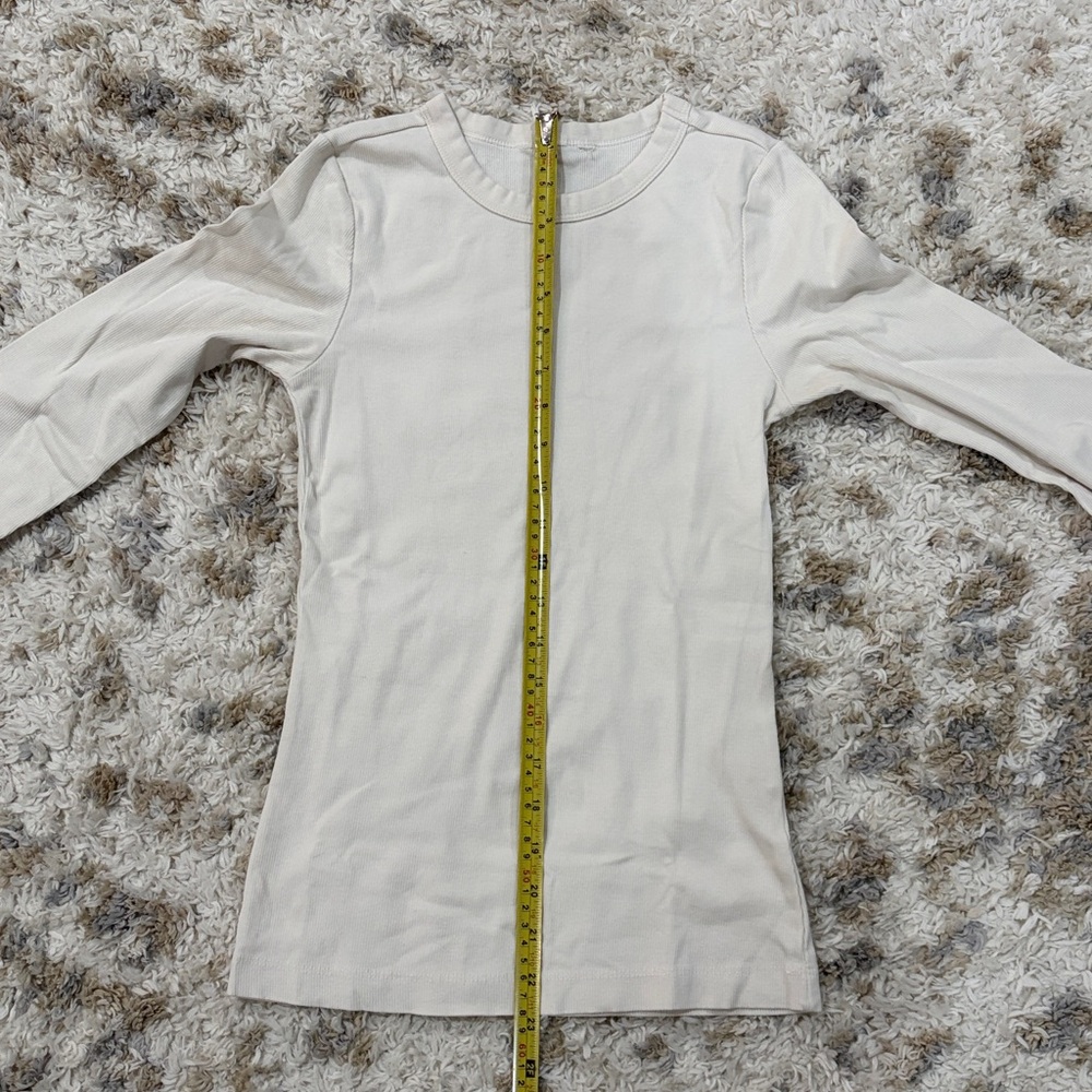 H&M Off-White Long Sleeve Shirt* - Picture 2 of 7